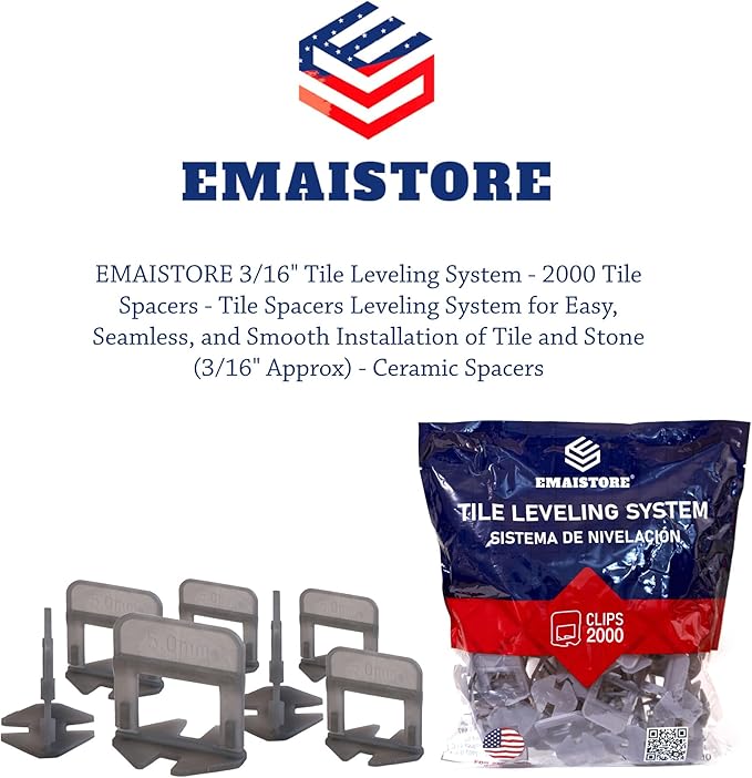 Tile Leveling System – 2000 Tile Spacers – Compatible - Image 3