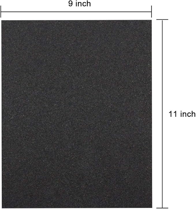 Sandpaper Sheets, 1000 Grit Dry Wet Sand Paper, 9 x 11 Inch, Silicon Carbide - Image 6