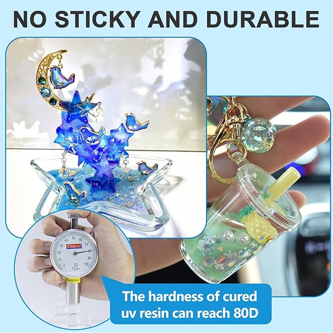 JDiction UV Resin, 300g High Gloss UV Resin Clear Solar Cure Sunlight Activated - Image 3