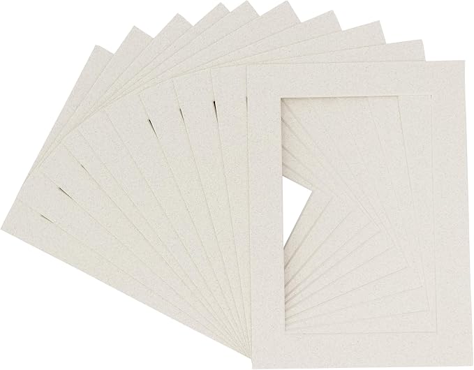 Pack of TEN 8x10 Mats Bevel Cut by Poster+Palooza