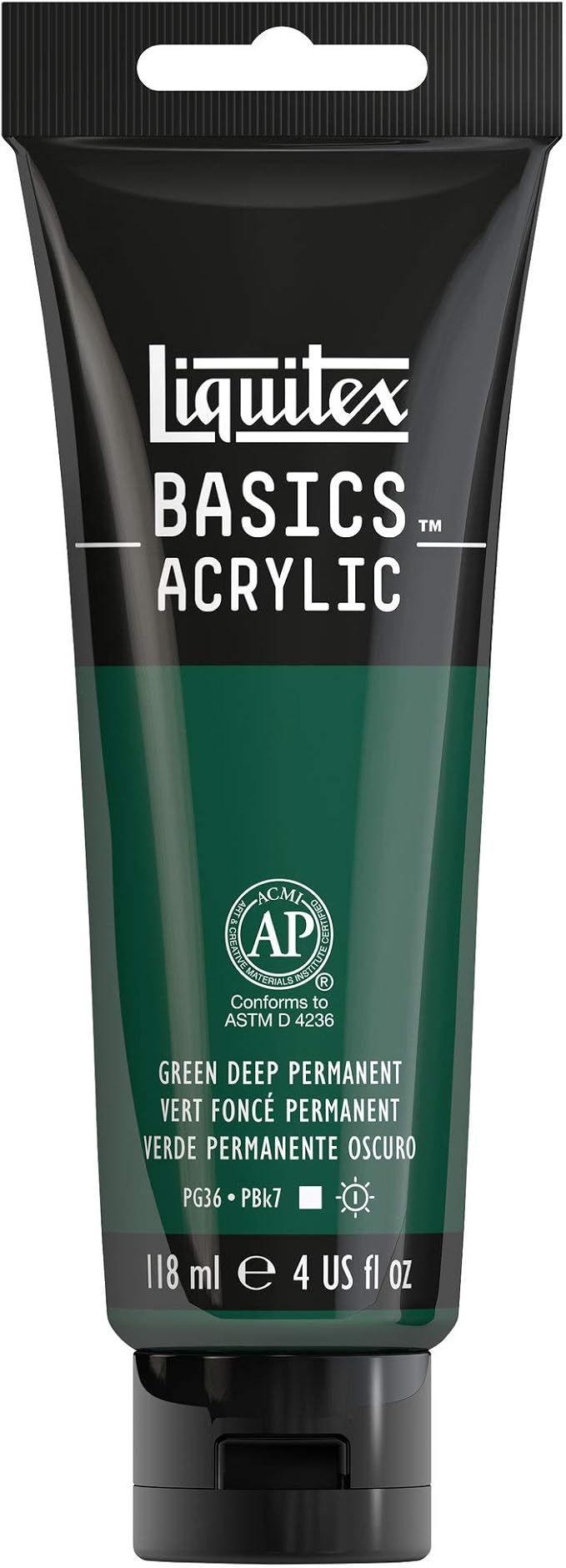 Liquitex BASICS Acrylic Paint, 118ml Tube, Permanent Green Deep by Liquitex