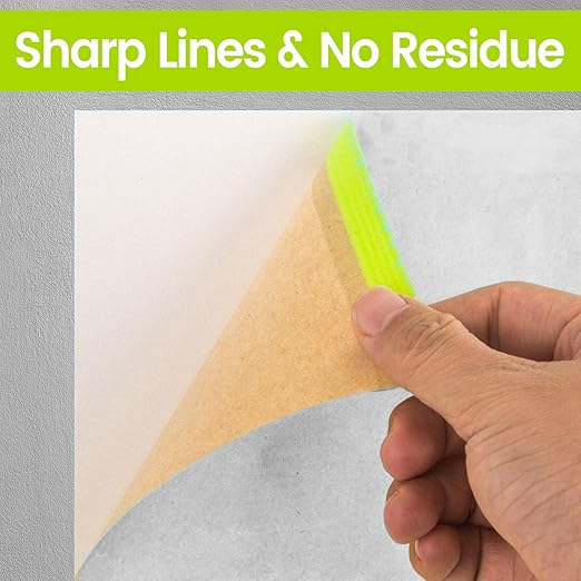 ADHES Pre-Taped Masking Paper for Painting, 3 Rolls 24 Inch x 50 Feet Tape and - Image 5