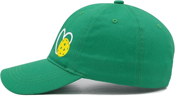 Pickleball Hat for Women Men, Adjustable Embroidered Heart Pickleball Baseball Cap