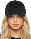 Funky Junque Distressed Vintage Baseball Cap - Embroidered Patch Women's Hat - Holiday, Lifestyle & Patriotic Designs