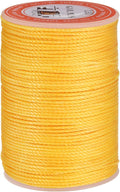 uxcell Round Leather Sewing Waxed Thread, 55m / 60 Yards Wax Polyester String by uxcell