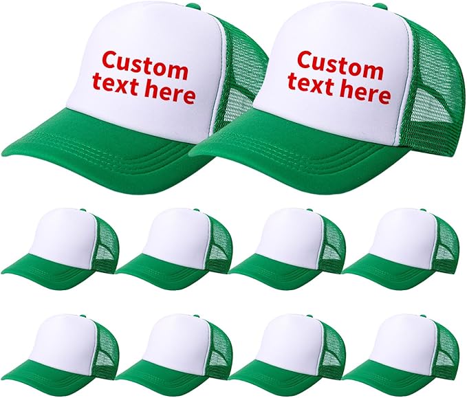 10 Pack of Blank Trucker Hat Bulk Men and Women Hats Bulk DIY Graffiti Mesh Hat Hot Stamping Hats