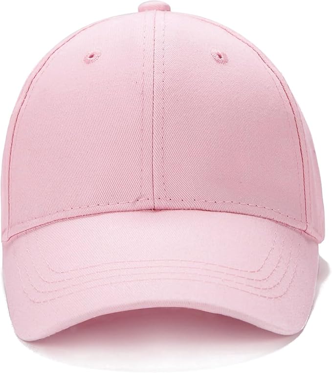 Edoneery Baseball Cap for Kids-Adjustable Washed Cotton Golf Toddler Hat for Boys & Girls