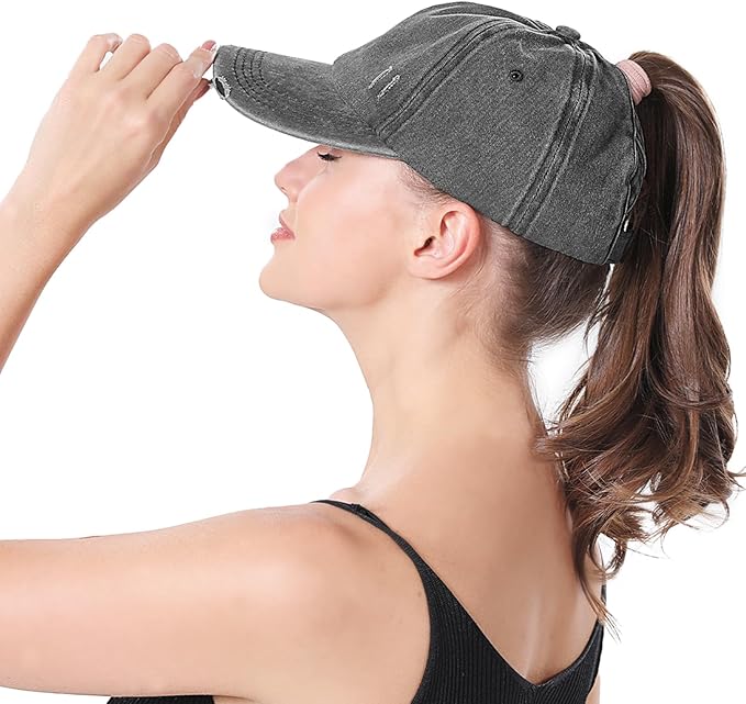 ZTL Women's High Ponytail Baseball Cap Performance Running Hat Quick Dry Mesh Sports Cap Unstructured Dad Trucker Hats