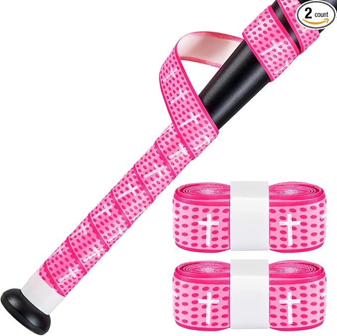 Baseball Bat Grip Tapes 1.5mm Precut and Full Adhesive Softball Grip Tape,Non-Slip Baseball Bat Wrap Tape Religious Cricket Batting Tape Replacement
