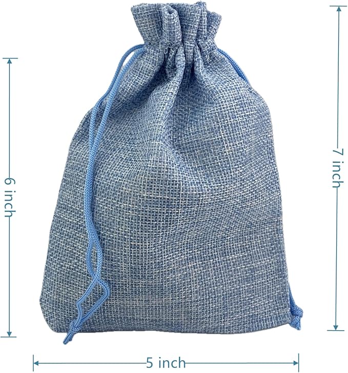 Palmhomee Pack of 25 Burlap Gift Bags - Image 3