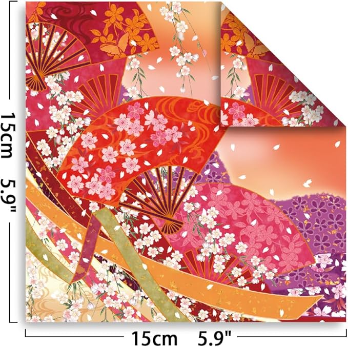 Origami Paper Kit Dobule Sided 100 Sheets 100 Colors 6 Inch Japanese Chiyo - Image 2