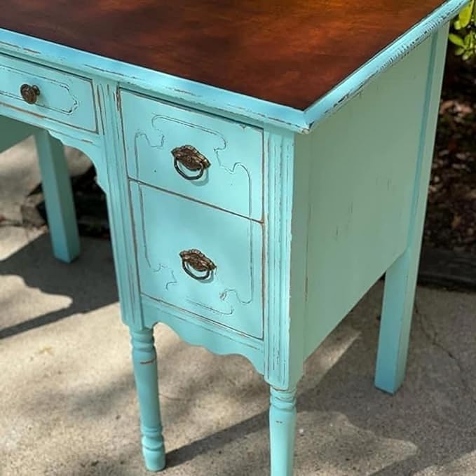 Chalky Chicks 4 Fl Oz Matte Rain Drop Chalk Paint, Furniture Paint No Sanding - Image 4
