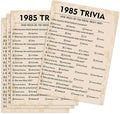 40th Birthday Party Games, 1985 Trivia Games, Birthday Party Supplies by QUPT