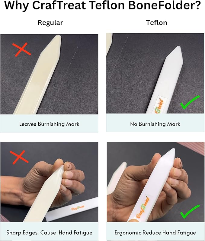 CrafTreat Teflon Bone Folder and Scoring Tool - Image 8