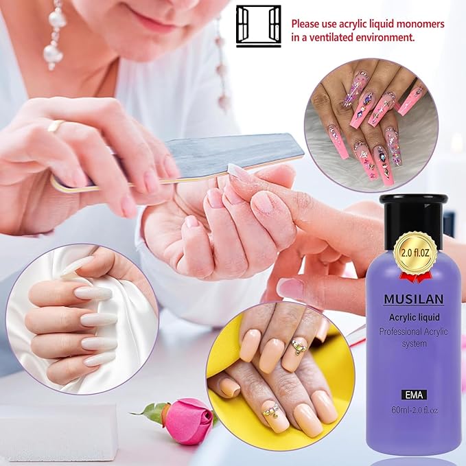 Monomer Acrylic Nail Liquid 6oz - Image 6