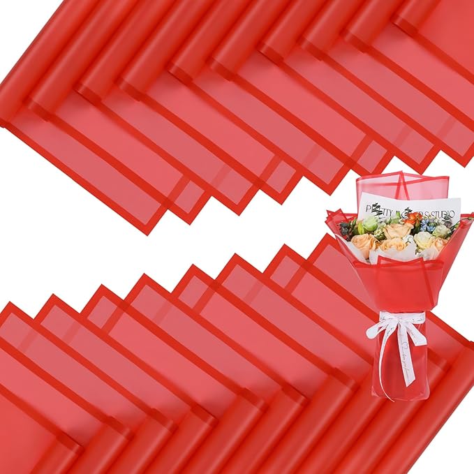 FUHITIM 20 Sheets Flower Wrapping Paper by FUHITIM