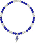 Baseball Necklace for Men 16/18/20 Inch Bling Ice Collection Lightning Bolt Pendant Necklace for Women Rhinestone Clay Beaded Discoball Accessories Gifts for Baseball Team Players Lovers