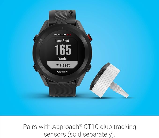 Garmin Approach S12, Easy-to-Use GPS Golf Watch, 42k+ Preloaded Courses, Black, 010-02472-00