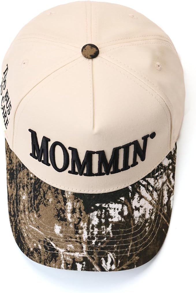 Mommin Trucker Hat, Mothers Day Mom Gifts for Women Baseball Baps Two-Tone Embroidery Mama Hats for Casual Wear