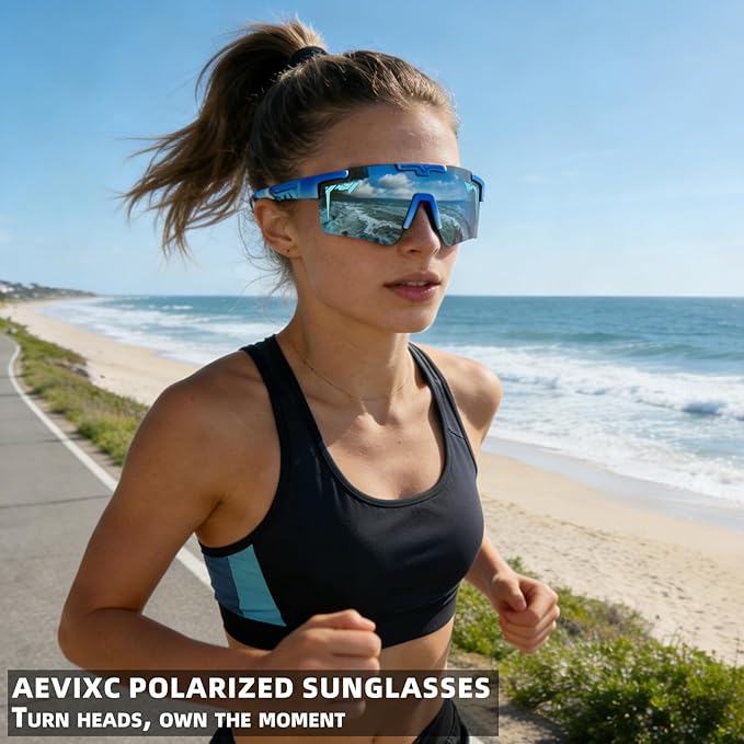 2-Sizes Kids Youth Baseball Sunglasses Men Women Vipers Sunglasses Softball Boys Girl True Polarization &UV Protection