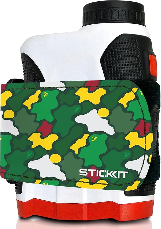 STICKIT Magnetic Rangefinder Strap | Strong Magnet Securely Holds to Golf Carts and Golf Clubs for Easy Access | Slim, Form Fitting, Size Adjustable