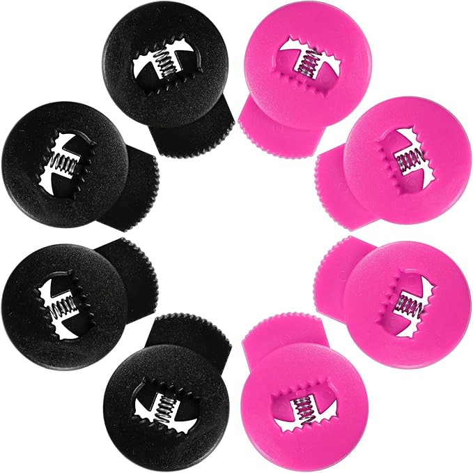 Glove Locks, 8-Pack Baseball/Softball Glove Lace Locks – Vibrant Colors, No Retie Knots, Spring-Lock Tech, Durable Design.
