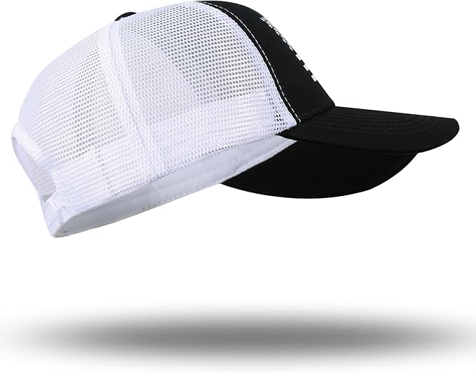 American Flag Trucker Hat - Snapback Hat, Baseball Cap for Men Women - Breathable Mesh Side, Adjustable Fit - for Casual Wear
