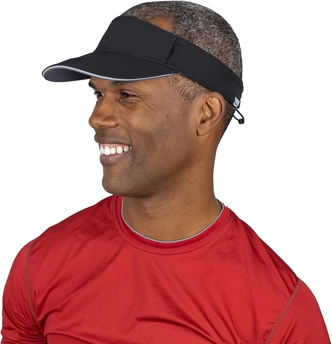 TrailHeads Sun Visor Hat for Men - Recycled Golf Visors for Men - Mens Running Visor for Tennis, Sports, Workouts