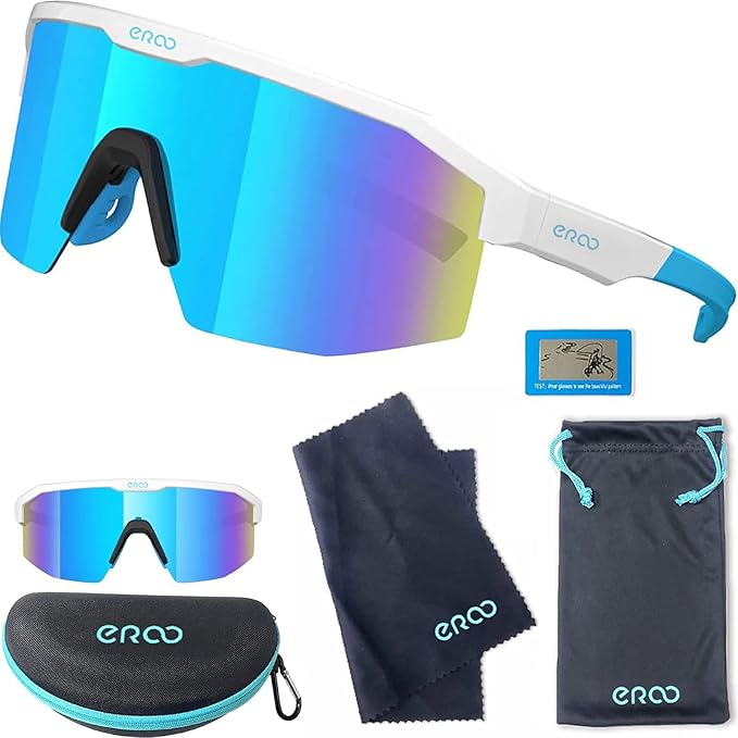 Eazyrun Youth Kids Polarized Sports Sunglasses for Age 8-12 Softball Baseball Cycling Glasses UV Protection for Girl Boy