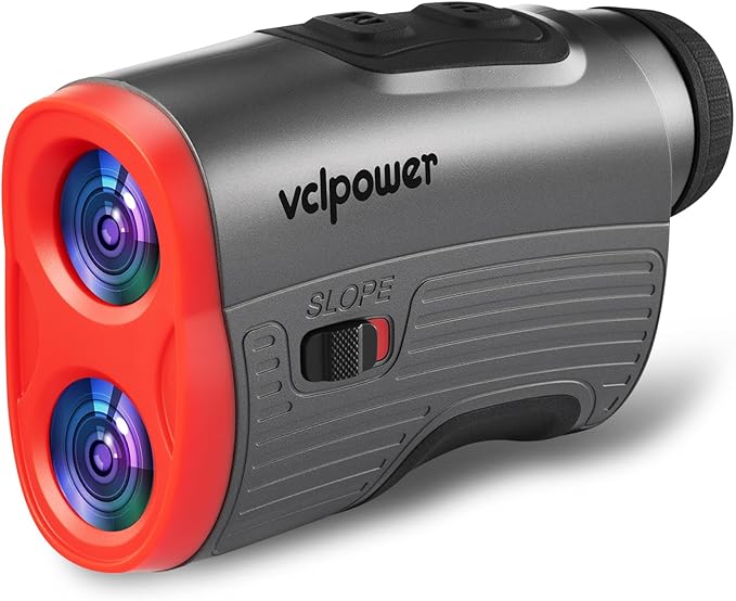 VCLPOWERW Golf Rangefinder with Slope, 1200 Yards Laser Range Finder for Golf & Hunting, 7X Magnification, Flag Lock Vibration, Rechargeable Battery, Magnetic Strip, Waterproof Golf Accessories