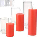 MILIVIXAY 3PCS Pillar Candle Molds by MILIVIXAY