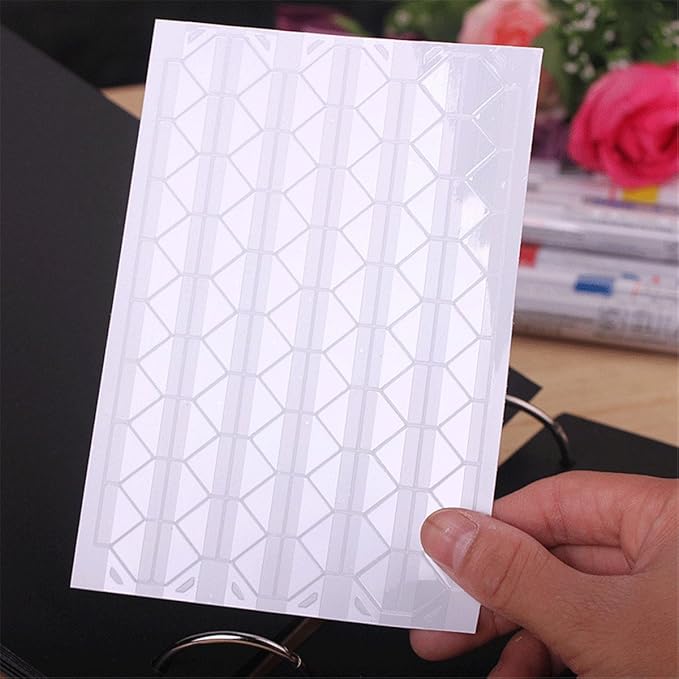 10 Sheet Photo Corners Self Adhesive PVC Paper Photo Foto Corner Stickers - Image 3