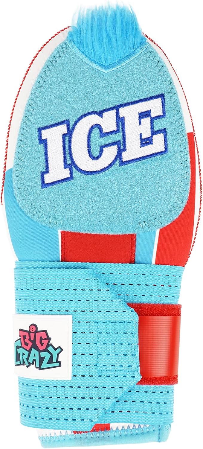 Big Crazy Baseball Sliding Mitt Youth and Adult, Drippy Drip Accessory, Flexible Breathable Durable, Funny Design Beer Bear Ice Cream Cow