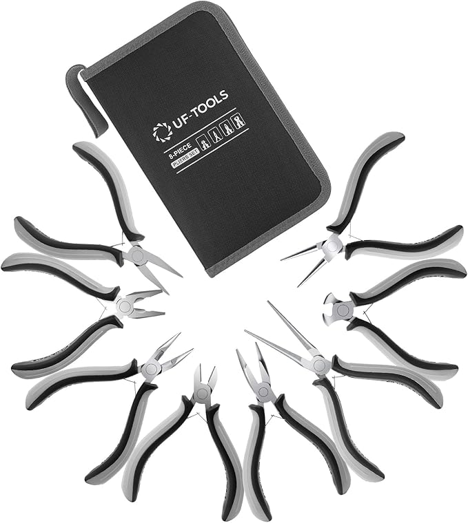 SOONAN 8 Pieces Mini Pliers Set, Jewelry Making Tools - Image 9