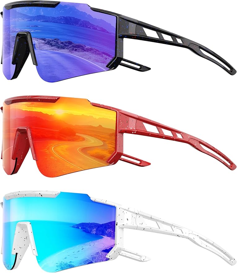 Kids Polarized Baseball Sunglasses - Youth Softball Cycling Sports Sunglasses for Boys Girls Ages 3-12 UV Protection