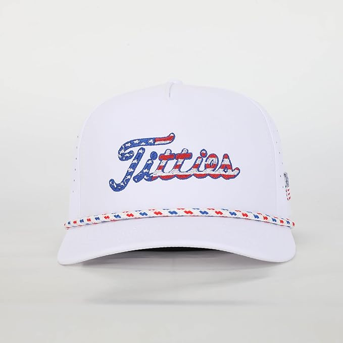 Curves & Clubs Titties Golf Hat - Funny Golf Hat, Titties Hat - Funny American Hat - One-Size-Fits-All - Men's Gifts