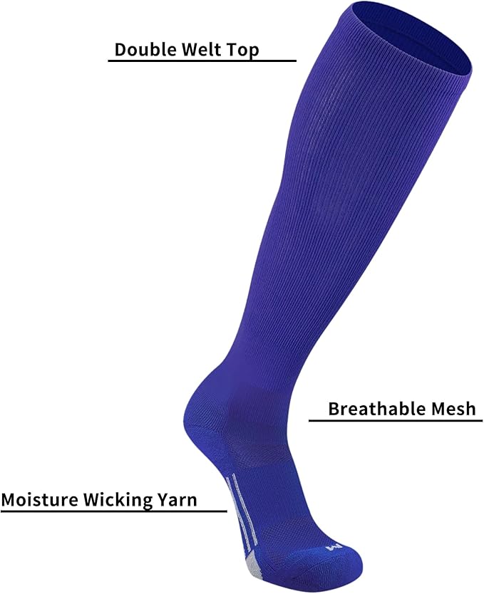 Youth Elite Baseball/Softball Socks & Belt Combo (3 Pairs of Socks with 1 Belt)