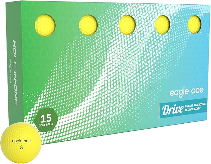 Eagle Ace™️ Drive Golf Balls-2 Layers-Maximum Distance,Optimal Spin Control (2024 Version