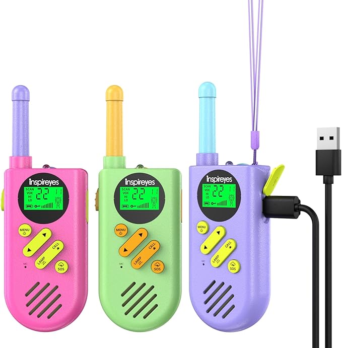 Walkie Talkies for Kids Rechargeable, Toys for Boys and Girls Ages 3-12 by Inspireyes