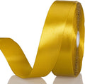 1 Inch Gold Solid Satin Ribbon, 50 Yards Craft Fabric Ribbon by YASEO