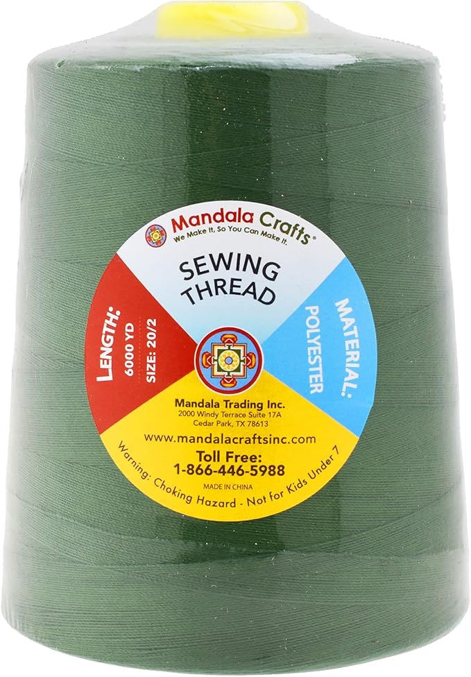 Mandala Crafts 4 Pack of Serger Threads Cones Spools - Image 3