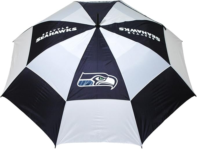 Team Golf NFL San Francisco 49ers Golf Umbrella 62" Golf Umbrella with Protective Sheath, Double Canopy Wind Protection Design, Auto Open Button