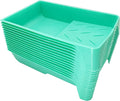 4 Inch Paint Tray, 15 Pack Plastic Paint Roller Tray, Heavy Duty Disposable by Hubaow