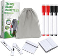 ZPU Baseball Lineup Board Magnets, 40Pcs 0.7 x 2.3 Inch Strong Magnetic Reusable Baseball Lineup Cards Set with 2 Dry Erase Black Marker Pens, 2 Red Marker Pens, 1 Storage Bag (Board NOT Included)