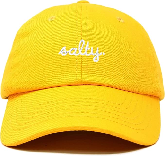 DALIX Salty Embroidered Cotton Beach Baseball Cap Adjustable Dad Hat Womens