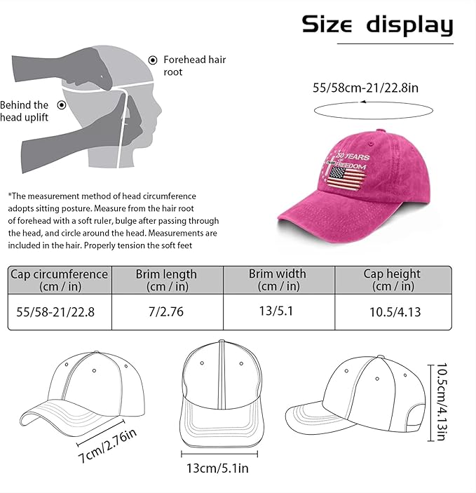 US 250th Anniversary Hat, Patriotic Embroidered Cap, 1776-2026 Freedom Celebration, 250 Years American History Gift Patriots
