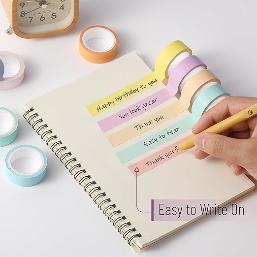 Mr. Pen- Washi Tape Set, 10 Pack, Decorative Tape, Washi Tapes, Colored Tape - Image 3