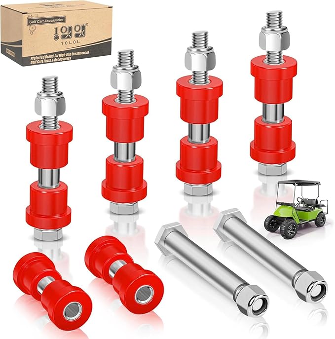 10L0L Golf Cart Rear Spring Bushing Kit for EZGO TXT & Medalist 1994-up, Club Car DS 1981-up