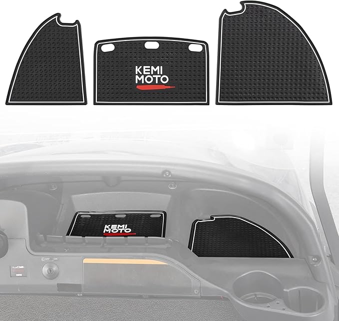 KEMIMOTO Golf Cart Dash Mats Compatible with Club Car Precedent (2004-2023) and Onward&Tempo (2007-2023), Golf Cart Accessories
