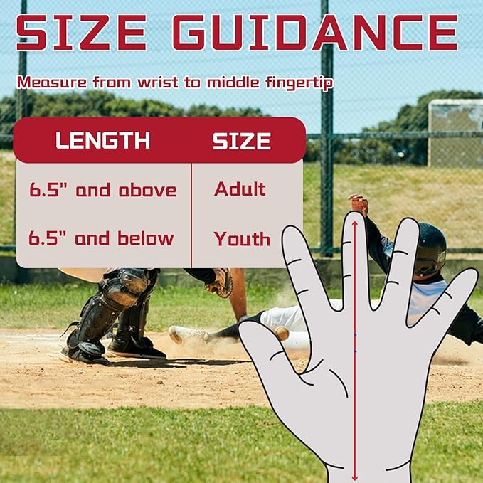 Big Crazy Sliding Mitt for Youth & Adult, Baseball Softball Sliding Mitt, Baseball Accessories and Protective Gear Flexible, Durable, Ambidextrous